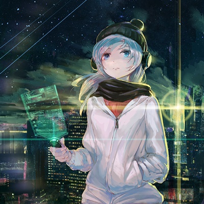 女孩头像不露脸星空