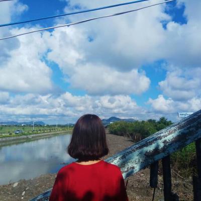 微信头像女背影短发