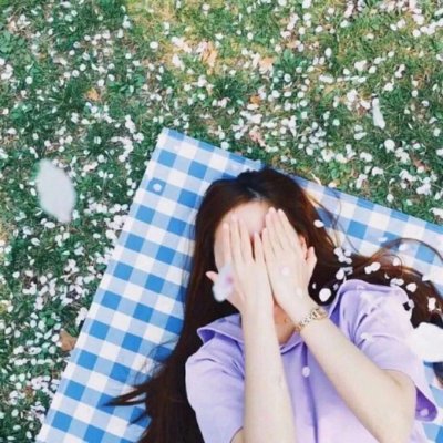 头像女可爱小清新真人侧脸