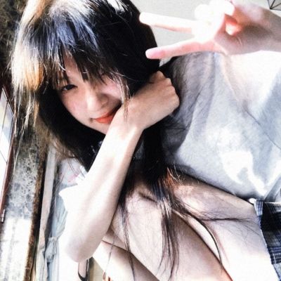 头像女温柔干净挡脸
