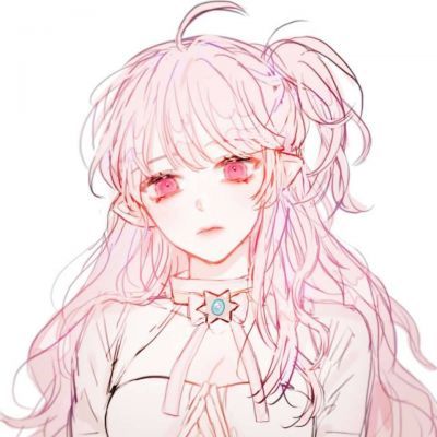 女生卡通头像高冷霸气半张脸