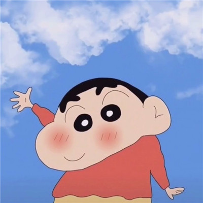 蜡笔小新五黑头像抖音
