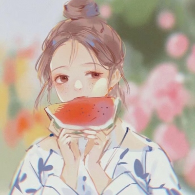 头像卡通女孩小清新