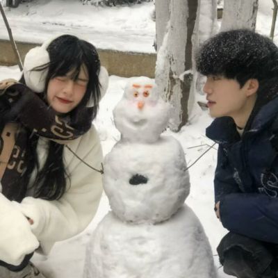 全民情侣头像一男一女分开