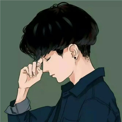 黑暗帅气动漫男生头像