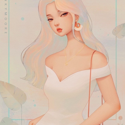 女头气质高级感头像手绘