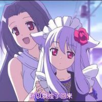 可爱女生头像动漫白发异瞳猫耳版