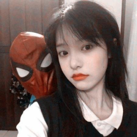 真人头像女生手机挡脸可爱 汉服