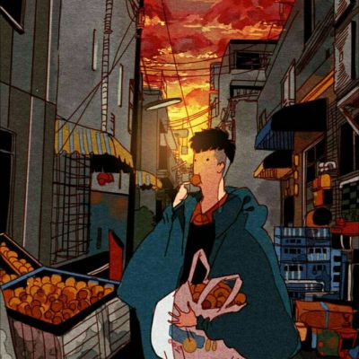 头像男动漫伤感