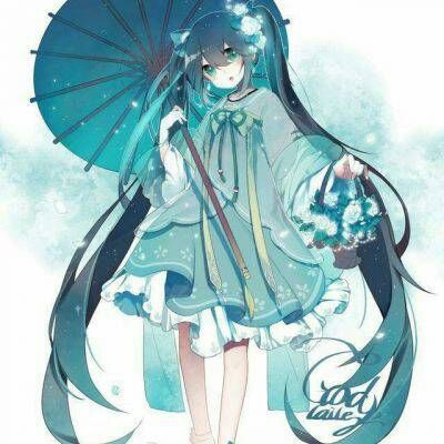 头像女背景动漫