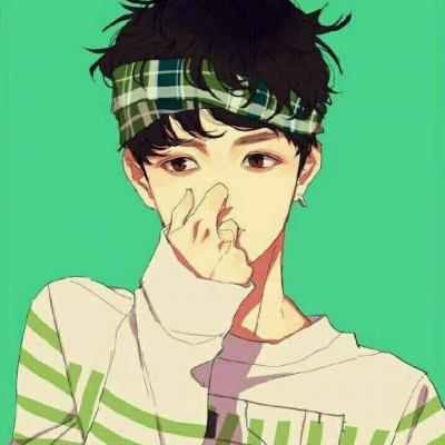 高冷暗黑系男头像动漫