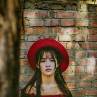 穿红色衣服的女生头像图片大全集