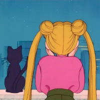 美女背影头像唯美大方卡通