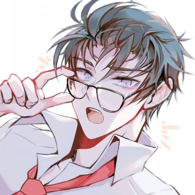 卡通头像男生冷酷图片