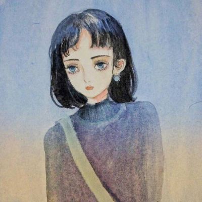 短发头像女2023最新款卡通