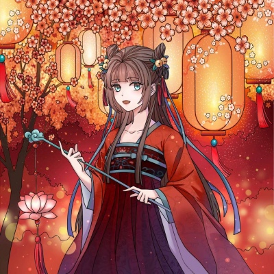 头像动漫女生古风