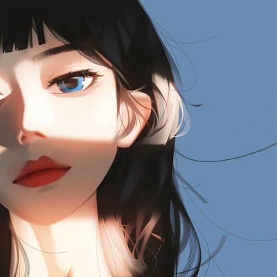 动漫头像女图片手绘