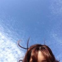 绝美蓝色系女头像挡脸