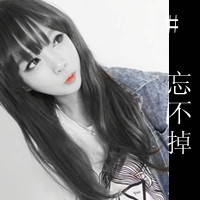 日系女漫头像黑白
