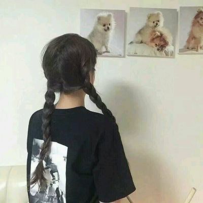 美女头像气质高雅背影