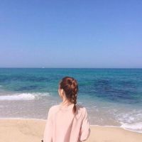 海边风景头像女