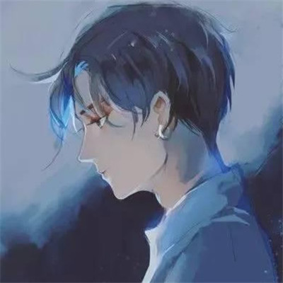 男生头像冷酷帅气侧脸动漫