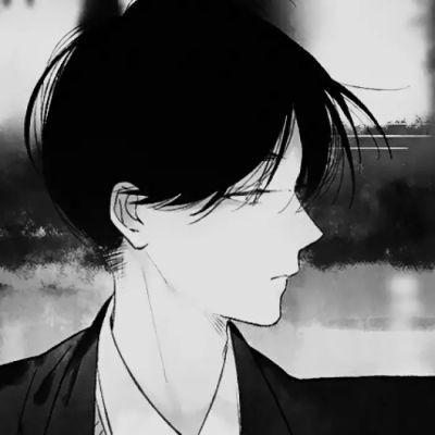 头像简约黑白线条男生