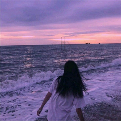 微信头像背影手抓发