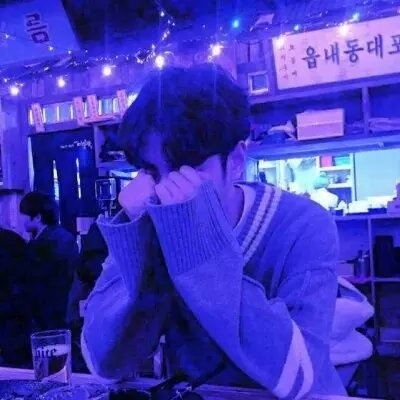 蓝色系男生头像