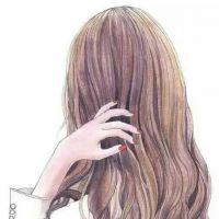 女生头像高级质感动漫背影