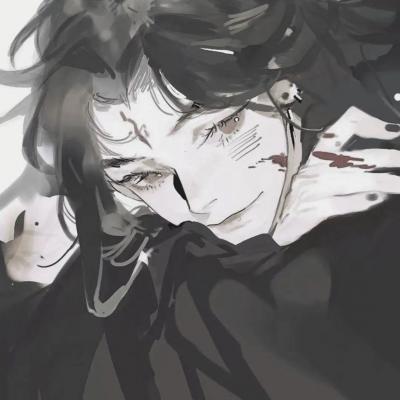 恶魔二次元头像男生