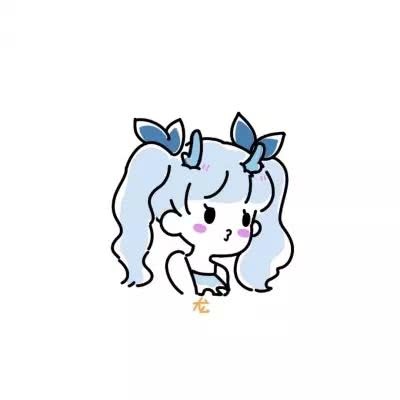 高清头像动漫女生 黑化