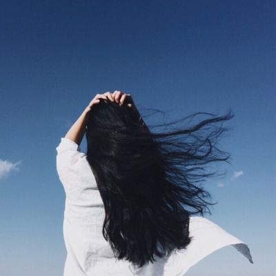 好看头像背影女图片