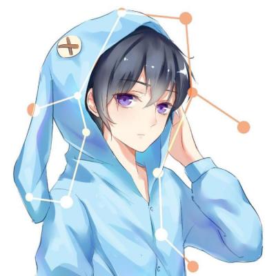 治愈系卡通头像铅笔绘中性