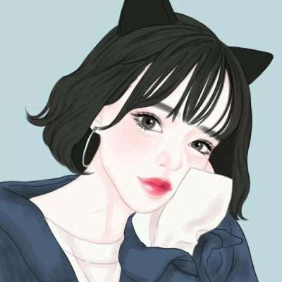头像女简约手绘