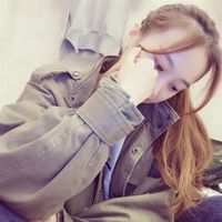 头像女可爱小清新侧脸低头