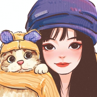 头像女生简单气质手绘情头