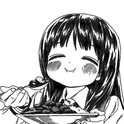 头像女二次元黑白