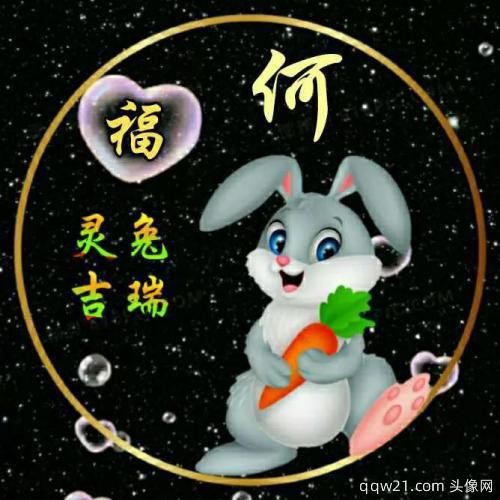 2023喜庆可爱姓氏头像
