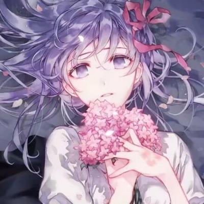 高清头像动漫女蒙眼