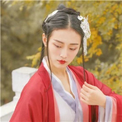 跨年头像女真人红色去水印