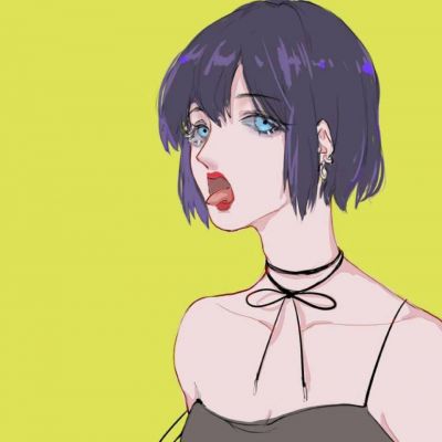短发头像女2022最新款卡通