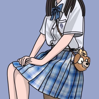 头像简约手绘女生