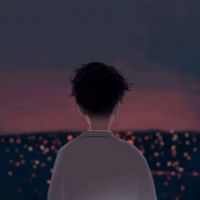 卡通背影头像