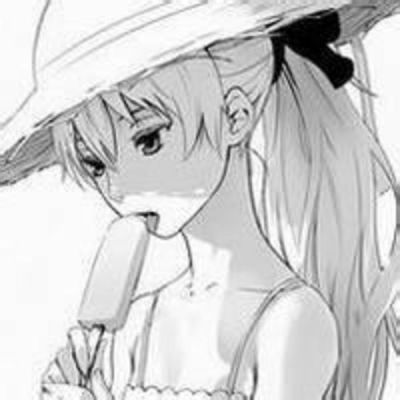 黑白头像女动漫 哭泣