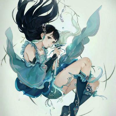 动漫女生头像异瞳古风版
