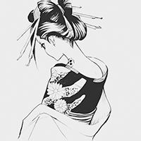 微信头像背影女卡通图片