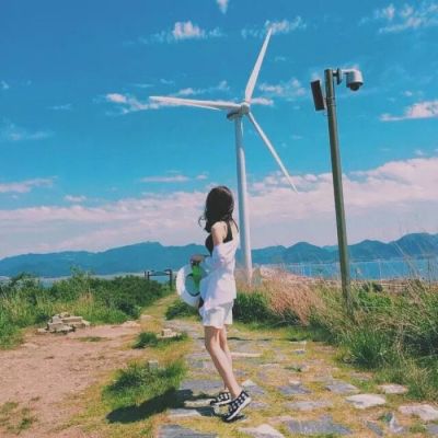 女生头像背影唯美图片