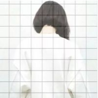 简单的头像女孩背影