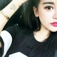 女生亲吻大卫雕塑的头像